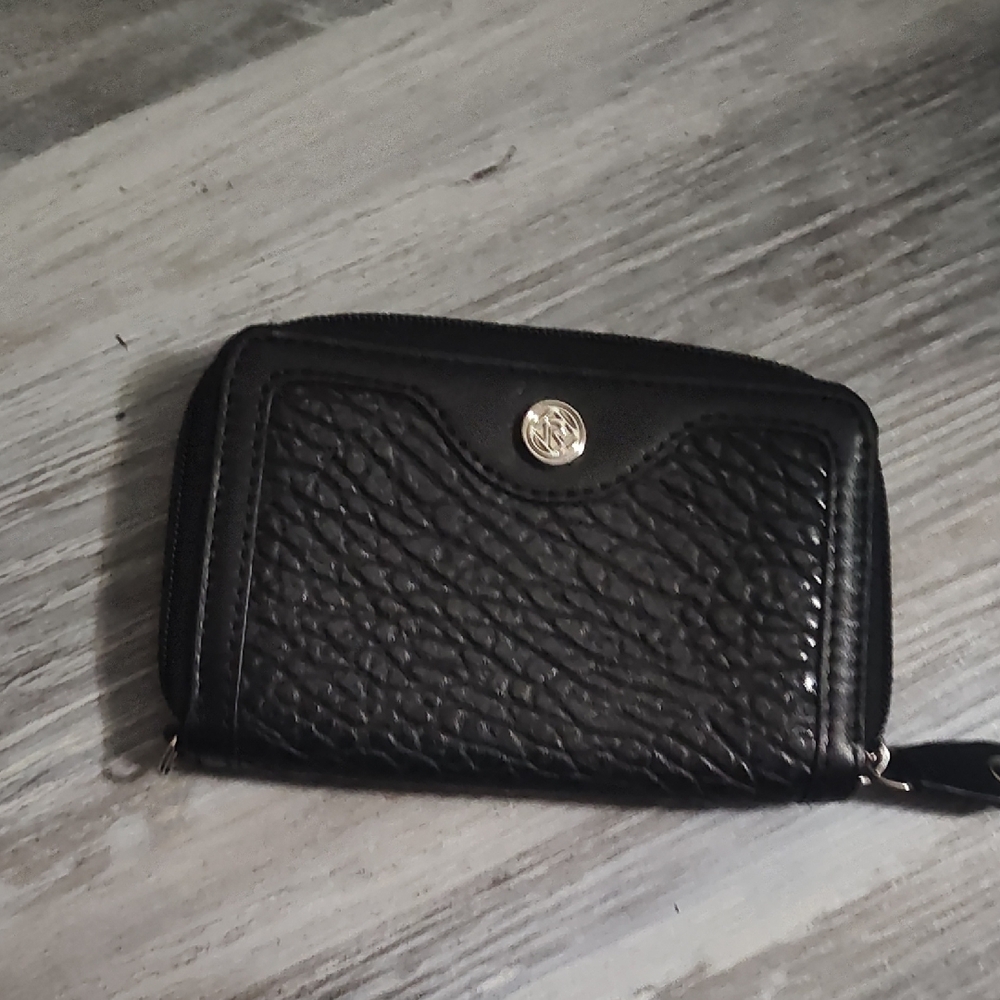 Relic Black Textured Women's Wallet